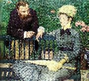 Claude Monet in the conservatory china oil painting artist